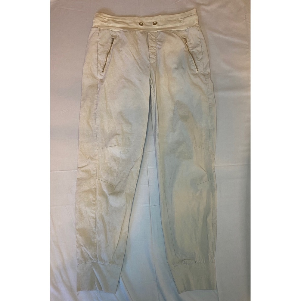 Athleta Trekkie North Jogger Women 6 Beige ‎ Ripstop Hiking Travel Pants